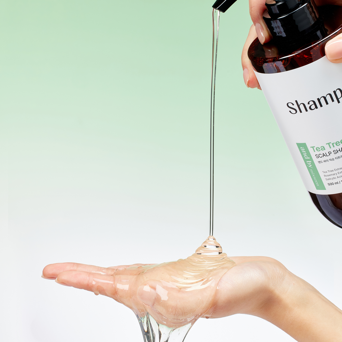Texture du Mixsoon Tea Tree Scalp Shampoo – shampoing au tea tree